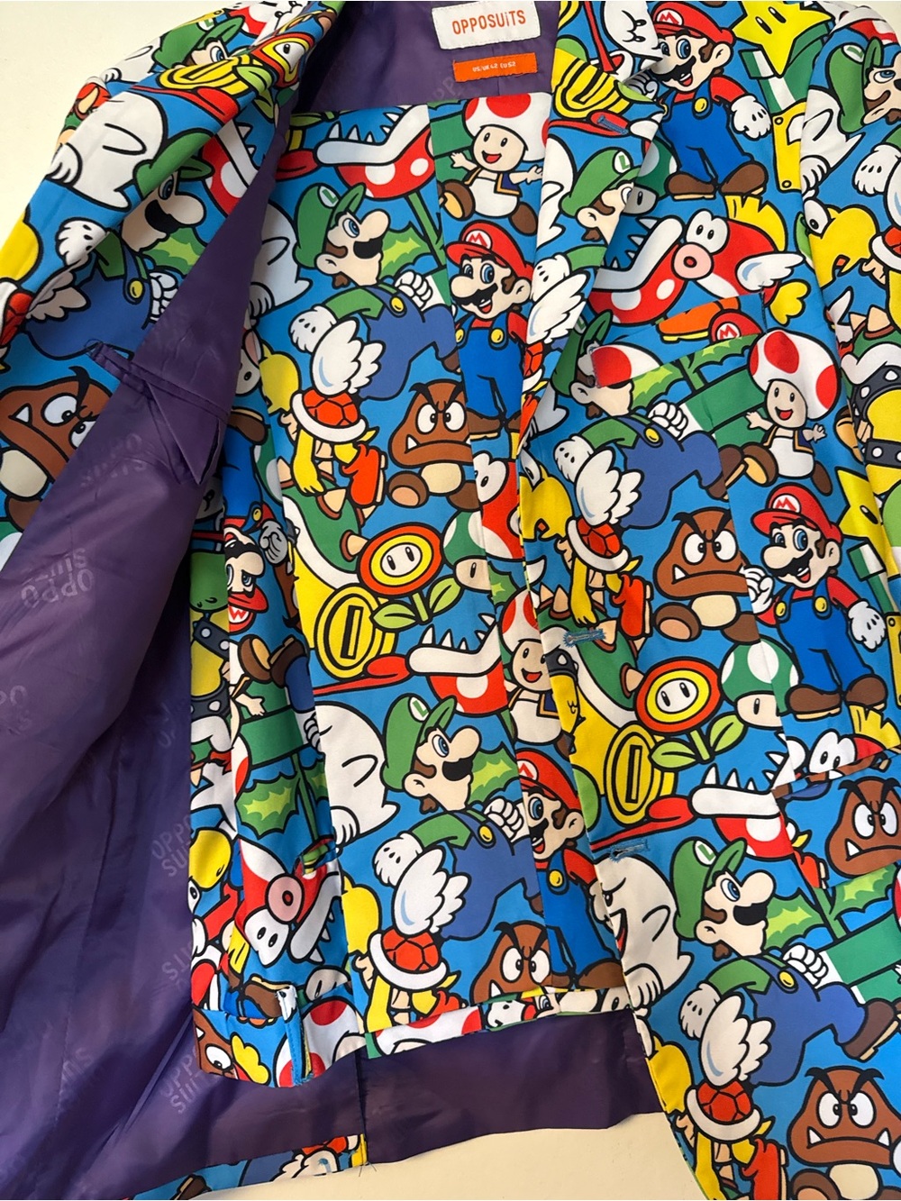 OppoSuits Super Mario Print Blazer - Multicolor - Picture 4 of 5